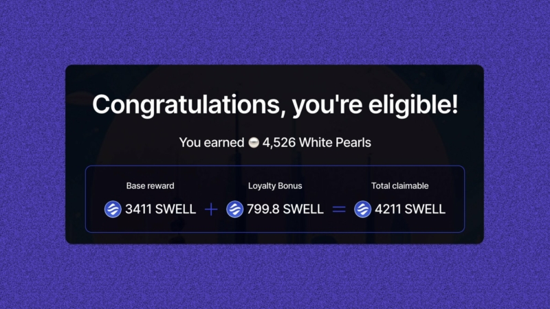 Swell airdrop claim will be live in 3 days