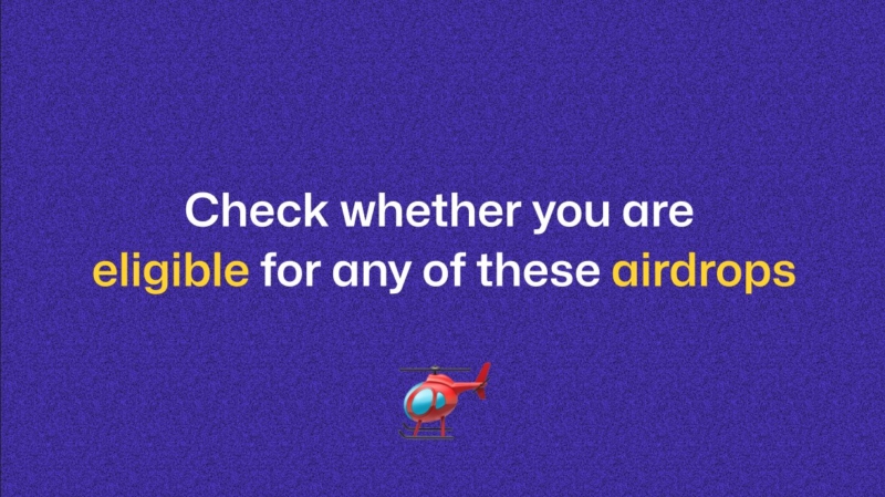 There are some airdrop claims and checkers live for today