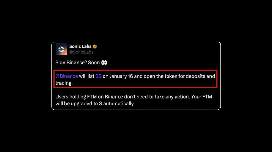 sonic-s-will-be-trading-on-binance-on-jan-16-2025-ftm-conversion-will-take-place-on-the-same-date-the-airdrop-claim-date-is-expected-to-be-in-june-2025-25-immediately-75-vested-over-270-days-e