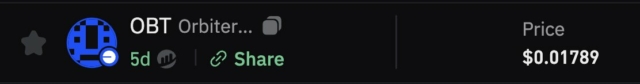 Orbiter Finance's $OBT was listed with a liquidity of approx $4k Can we tag this as the worst airdrop of this season?