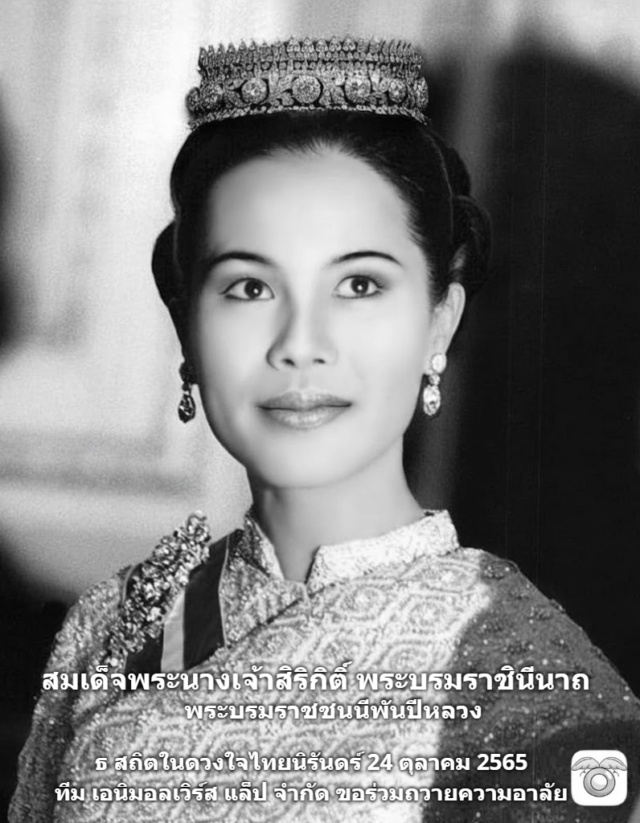 ทีม เอนิมอลเวิร์ส แล็ป จำกัด ขอร่วมถวายความอาลัย แด่ สมเด็จพระนางเจ้าสิริกิติ์ พระบรมราชินีนาถ พระบรมราชชนนีพันปีหลวง ด้วยสำนึกในพระมหากรุณาธิคุณอันหาที่สุดมิได้