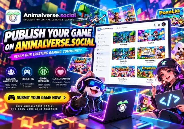Publish Your Game in Animalverse