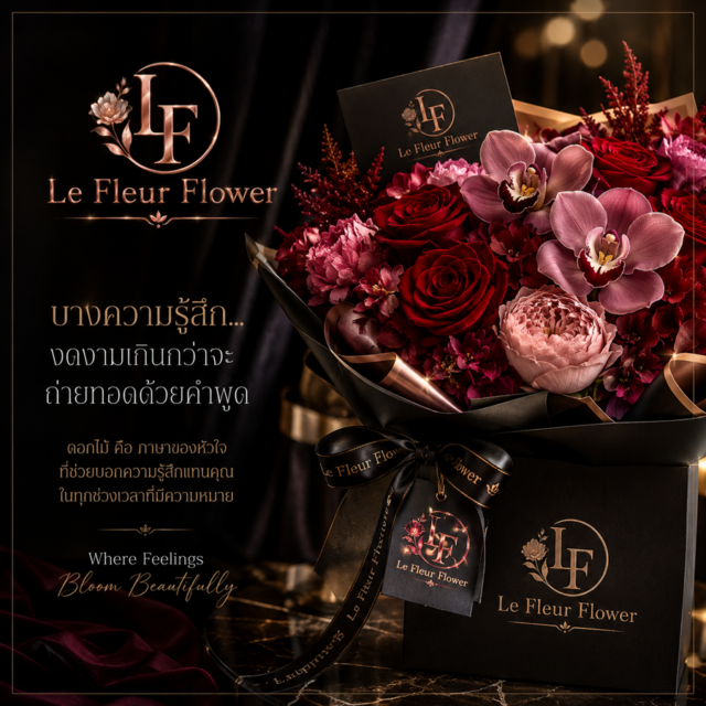 Le Fleur Flower ร้านช่อดอกไม้หรู สไตล์ฝรั่งเศส