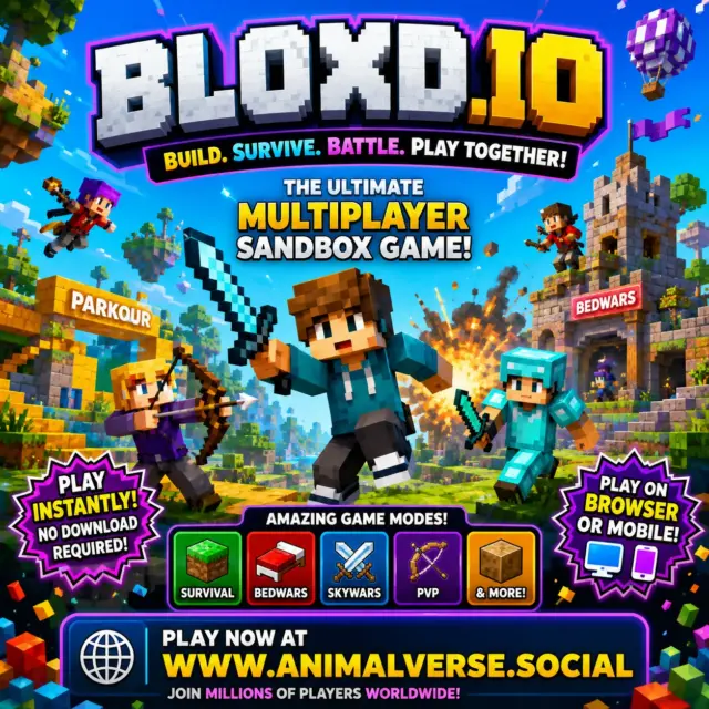 Bloxd.io is the ultimate multiplayer voxel sandbox where creativity meets action