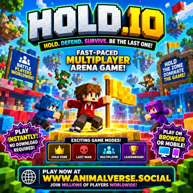 Play Hold.io now on Animalverse