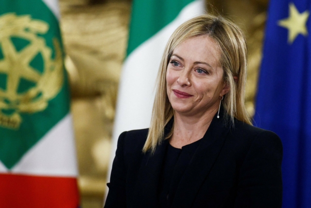 Italian Prime Minister Meloni says Italy has stopped supplying weapons to Israel and frozen contracts since the October 7 Hamas attack.