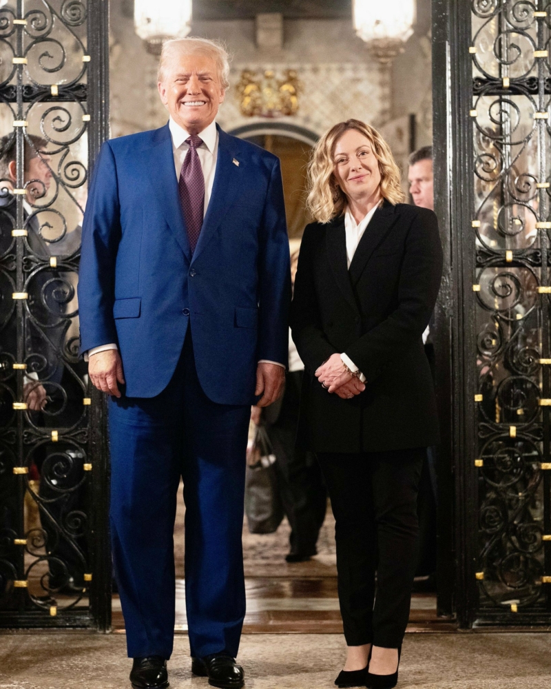 Italian Prime Minister Meloni says she is ready to work with the United States after meeting with President-elect Trump at Mar-a-Lago.