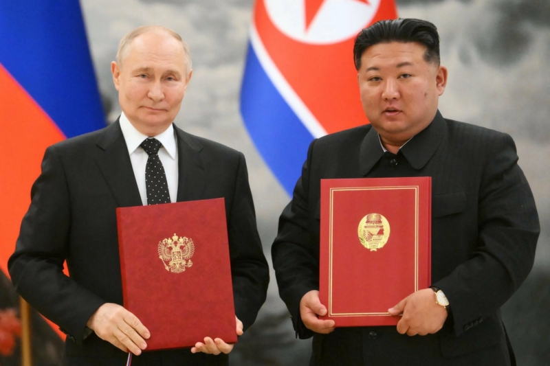 North Korea's Kim Jong Un promises "unconditional support" for Russia in its war with Ukraine.