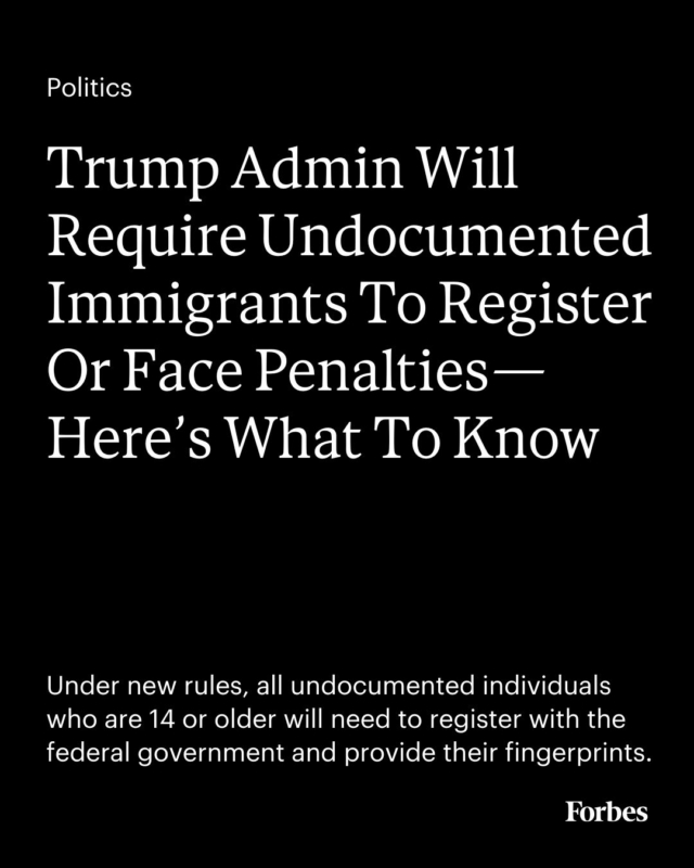 The Department of Homeland Security on Tuesday announced all undocumented immigrants aged 14 and older will need to register with the federal government or face financial penalties and jail time