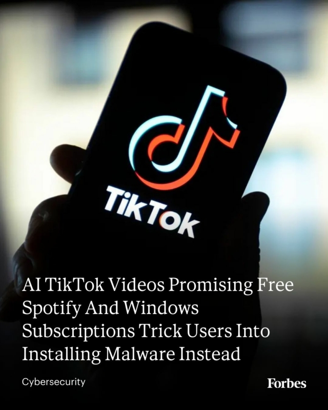 The widely viewed AI-generated videos, which offer free upgrades to premium services from Spotify and Microsoft, are trying to trick users into installing malicious code that can spy on users’ PCs
