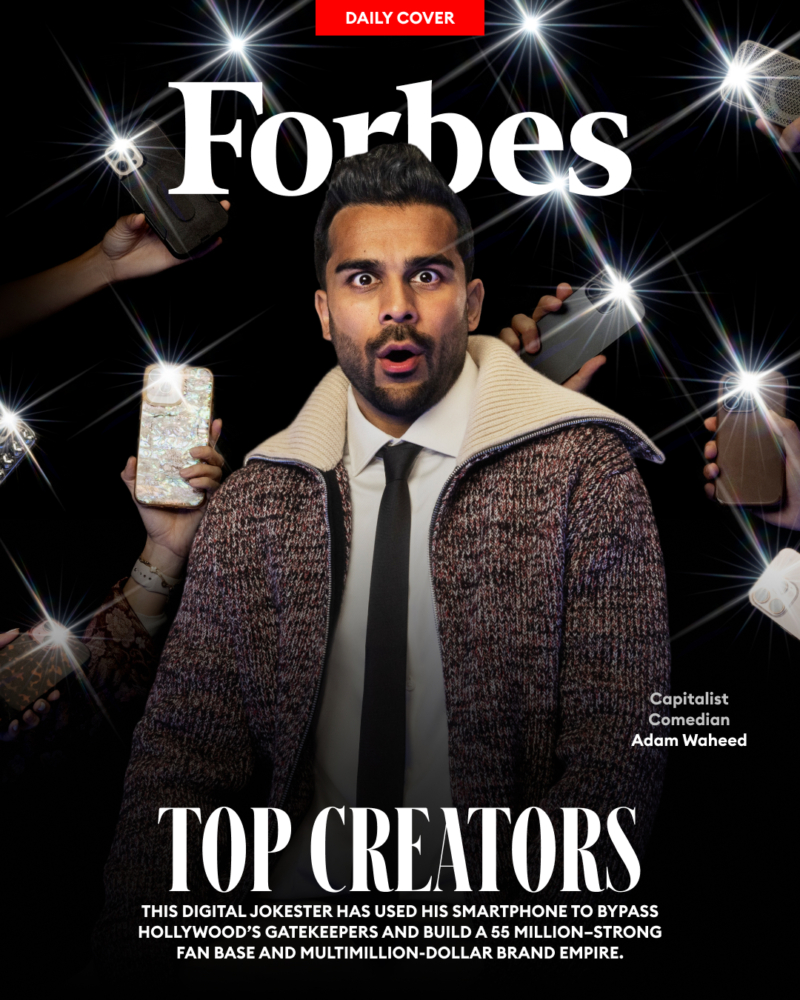 Comedy creator @ItsAdamW has 20 million subscribers on YouTube alone—Saturday Night Live, the gold standard for sketch comedy, has 15 million. (Photo: Cody Pickens for Forbes)