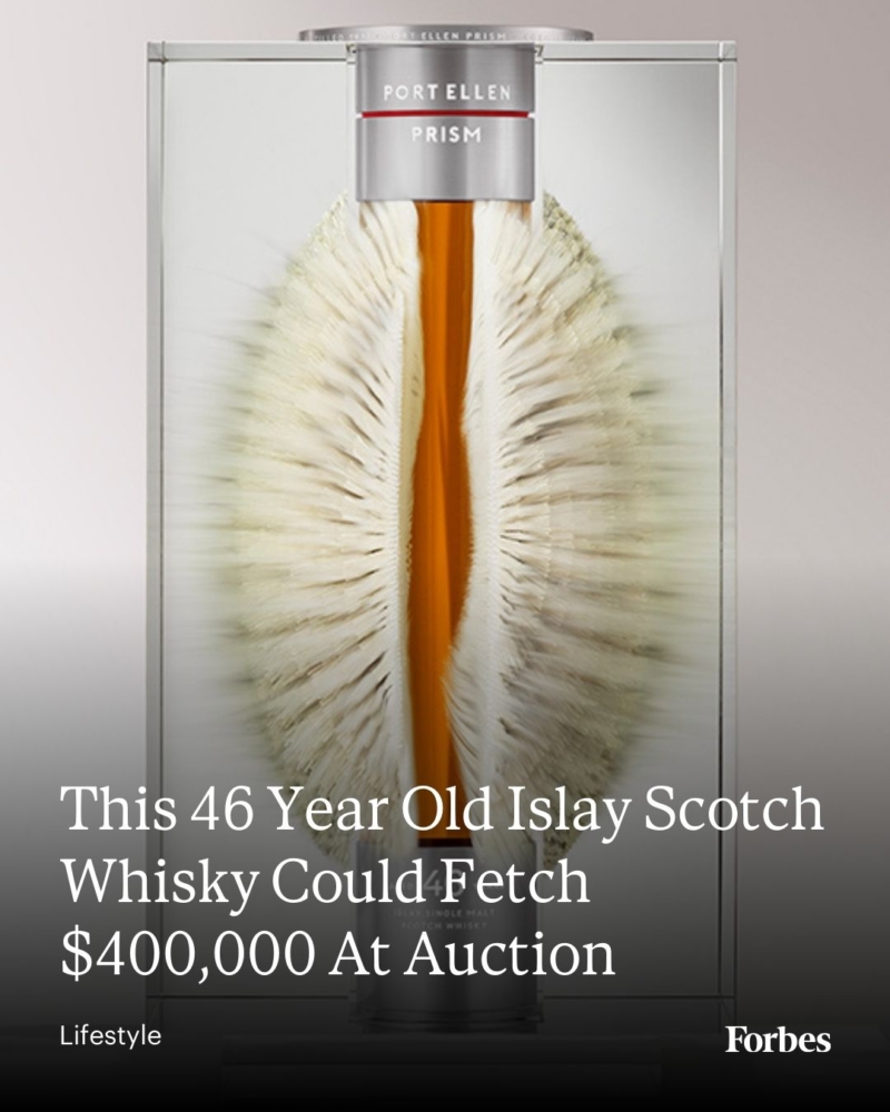 Port Ellen has unveiled its oldest whisky yet, the 46-year-old Prism, created for Distillers One of One Auction in partnership with Sotheby’s, expected to raise up to $400,000
