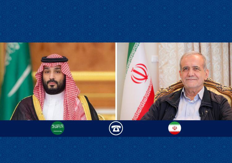 ‏پزشکیان: از زحمات عربستان در برگزاری کنگره حج و میزبانی از حجاج ایرانی قدردانی می‌کنیم ‏ایران مصمم به تحکیم مناسبات و تعمیق همکاری‌ها با همه کشورهای اسلامی به ویژه عربستان است ‏ بن سلمان: گام‌های برداشته شده در تقویت مناسبات دو کشور مهم و ارزشمند است