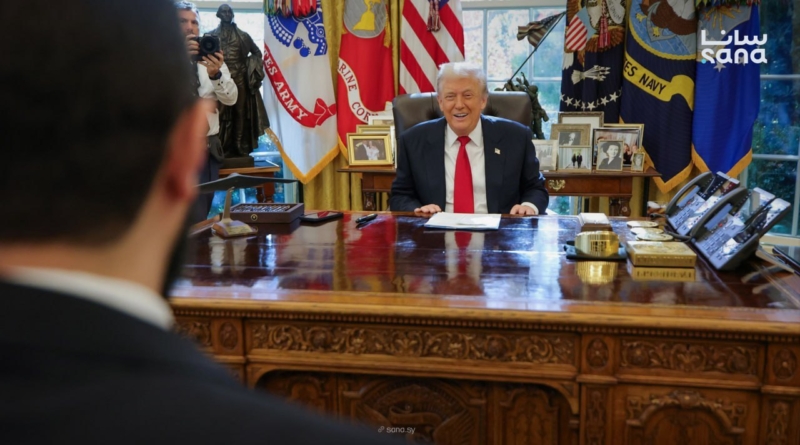 ‏دیدار جولانی با ⁧‫ترامپ‬⁩ در کاخ سفید ‏-ترامپ:‌ جولانی را دوست دارم و با او کنار می‌آیم ‏-هر کاری از دست ما بربیاید برای موفقیت ⁧‫سوریه‬⁩ انجام خواهیم داد