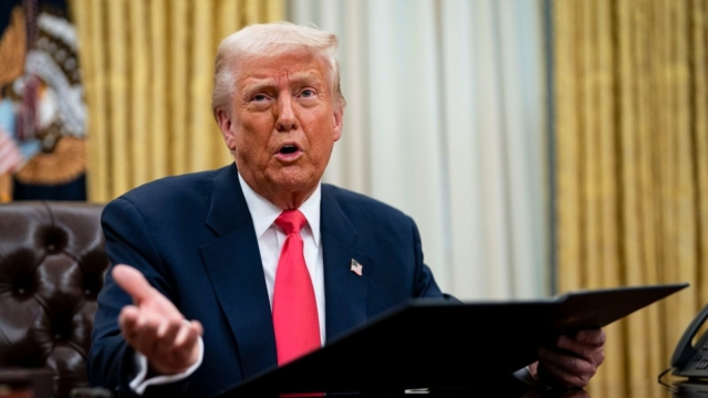 President Trump says Federal Appeals Court has ruled U.S. can use tariffs to protect itself against other countries.