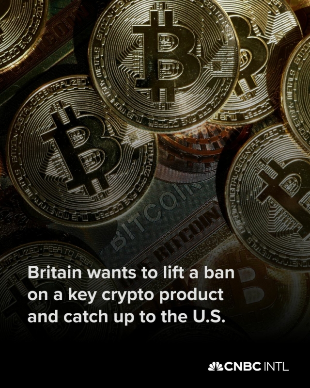 Britain wants to lift a ban on a key crypto product — and catch up to the U.S. LONDON — The U.K. is set to lift a ban on a key type of crypto debt security in a bid to catch up to the U.S. and other financial hubs as it looks to become a global hub for digital assets. On Friday, the Financial Conduct Authority, the U.K.'s main regulator for financial services, announced a proposal to reverse its ban on offering crypto exchange-traded notes to retail investors. Exchange-traded notes are a type of debt instrument that are linked to one or more specified assets — cryptocurrencies, in this case. In essence, they allow investors to gain exposure to digital tokens through the use of a regulated exchange. Sales of crypto ETNs to retail investors have been prohibited in the U.K. since the FCA put in place a ban in 2019 due to concerns over the potential harms they pose to consumers. On Friday, however, the FCA said it proposed lifting the ban on crypto ETNs "to support UK growth and competitiveness." A restriction on crypto derivatives will remain in place, the watchdog added. "This consultation demonstrates our commitment to supporting the growth and competitiveness of the UK's crypto industry," David Geale, executive director of payments and digital assets at the FCA, said in a statement. "We want to rebalance our approach to risk and lifting the ban would allow people to make the choice on whether such a high-risk investment is right for them, given they could lose all their money." 'Major milestone' The development was swiftly praised by crypto firms as a significant moment for the industry in the U.K. Britain is often perceived as falling behind the U.S., European Union and other global players when it comes to digital assets. Spot crypto exchange-traded funds have been available in the U.S. since the Securities and Exchange Commission approved rule changes to allow the creation of the first bitcoin-linked ETFs early last year. In April, the U.K. government published draft legislation for the crypto sector with the goal of making the country a "world leader in digital assets." The FCA is separately working through a detailed roadmap of consultations and discussion papers with a view to implement a regulatory regime for crypto by 2026. "Until now, the UK has been an outlier on ETNs. We hope this move will improve consumer protections and we will continue to make the case for lifting the ban on retail investors from accessing highly-regulated derivative products," said Ian Taylor, board advisor to crypto trade body CryptoUK. Kraken's U.K. General Manager Bivu Das said that the proposal to approve sales of crypto ETNs to consumers marked a "major milestone for the UK's crypto ecosystem." The FCA is "acknowledging that the market has matured significantly and that outdated restrictions no longer serve their intended purpose," Das added. "Regulatory moves like this are critical if the UK is to stay competitive in the race to lead in digital assets."