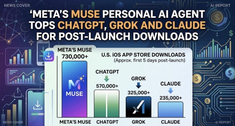 Meta's Muse personal AI agent tops ChatGPT, Grok and Claude for post-launch downloads